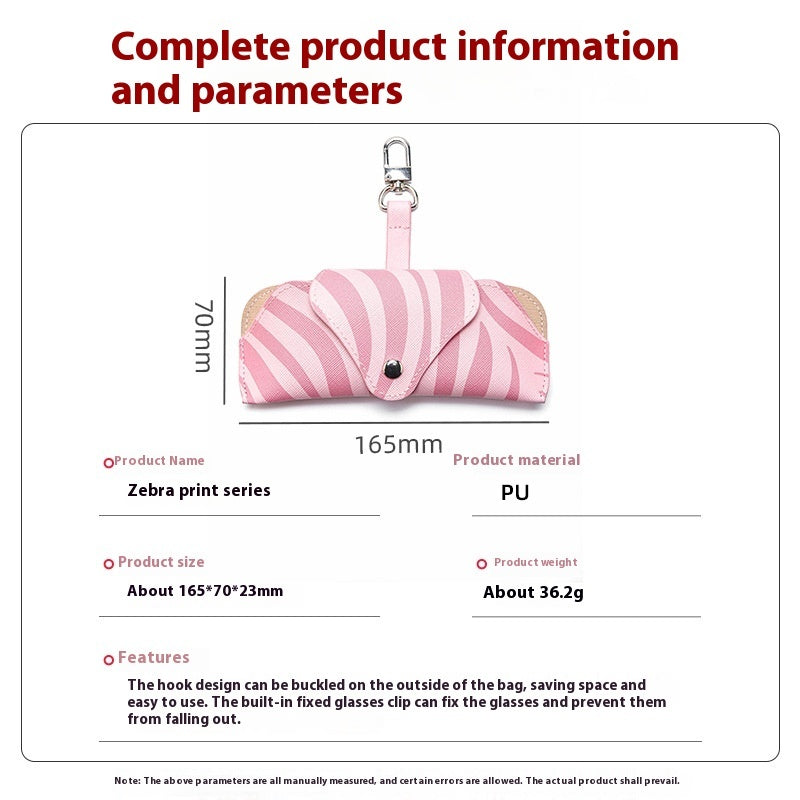 Hook Glasses Bag Glasses Frame Polyurethane Glasses Case